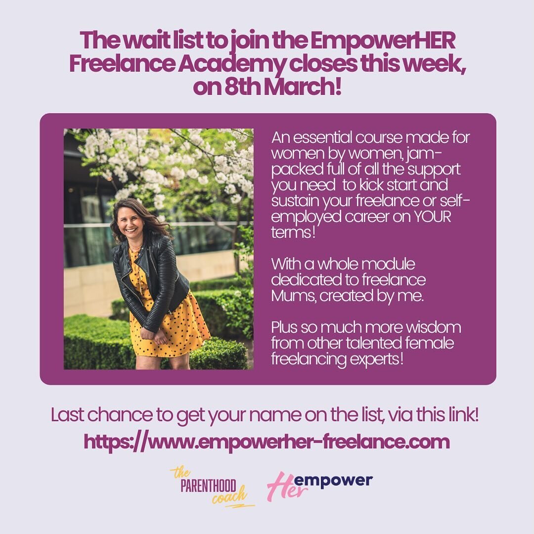 🔔 Final call to join the EmpowerHER Freelance Acadamy course wait list! 🔔

I&rsquo;m excited to a be a contributor to this jam-packed course made by freelance experts for freelance women 👯&zwj;♀️

Where you&rsquo;ll soak up all the essentials to k