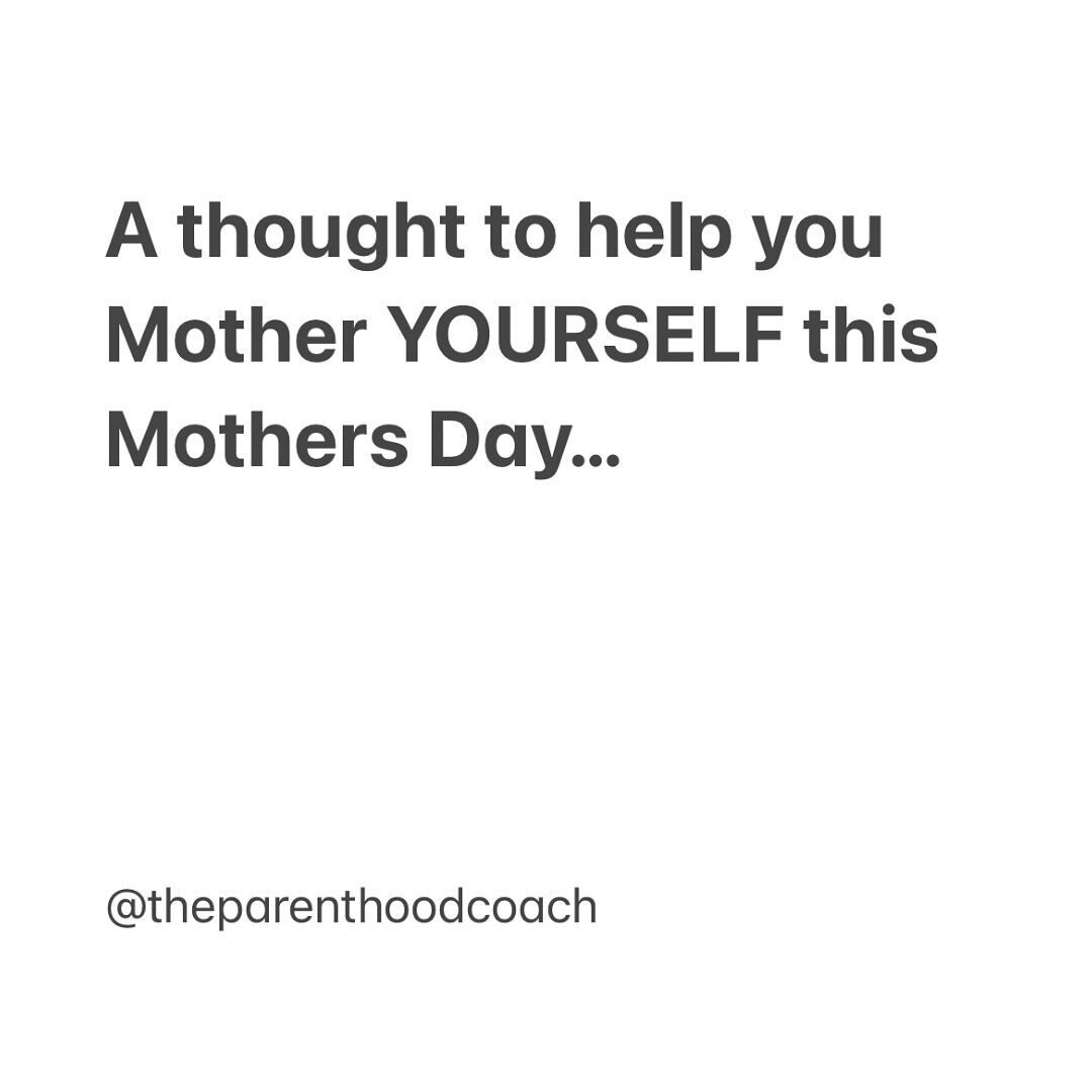 A little thought to help you mother YOURSELF this Mothers Day 💜

I know today can bring up all the feels, in all the ways. So I&rsquo;m sending all the love to all the brilliant Mothers in my orbit 😘

I&rsquo;m celebrating you all so frickin hard r