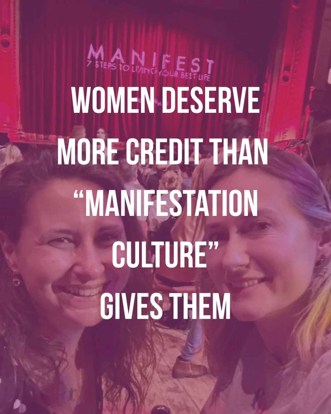 &ldquo;Manifestation&rdquo; isn&rsquo;t for me 🤷🏻&zwj;♀️

I went with my pal @pausewithpurpose_coach to see &lsquo;manifesting queen&rsquo; @roxienafousi speak this weekend&hellip;

And I went in with a VERY open mind because, while I&rsquo;ve alwa