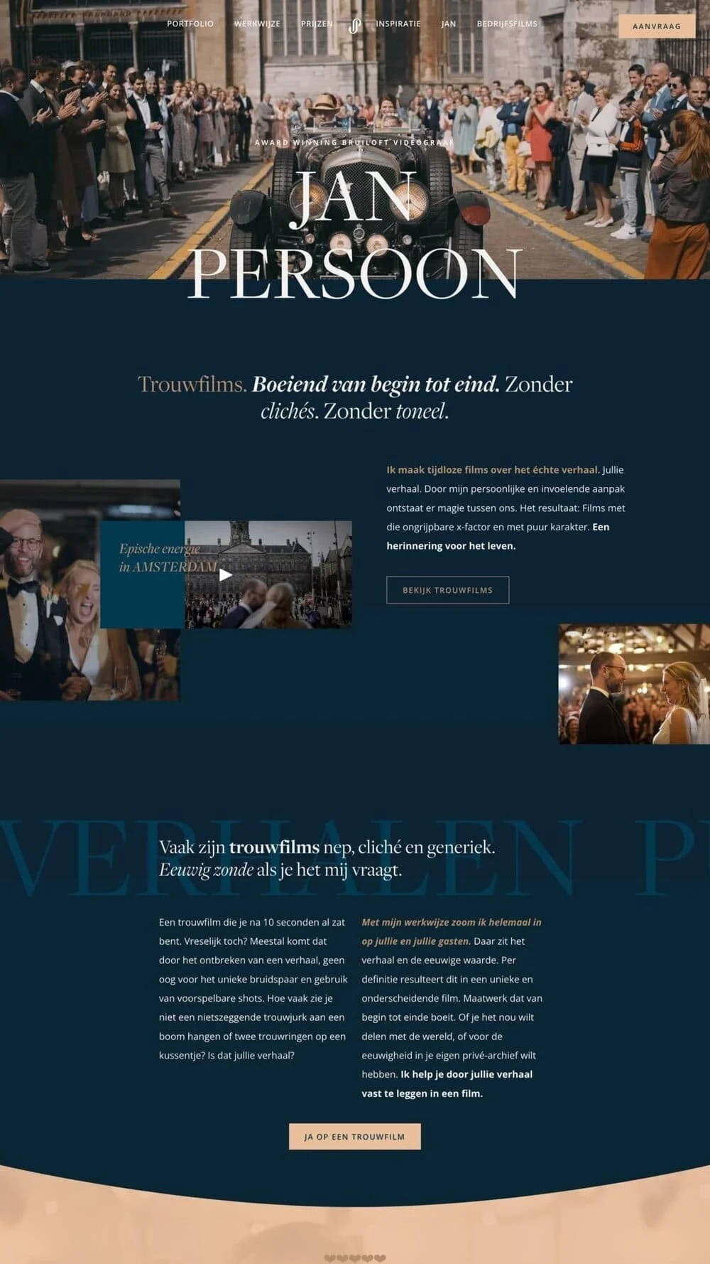 Jan Persoon is een Squarespace website Made by Anouk Squarespace expert Nederland