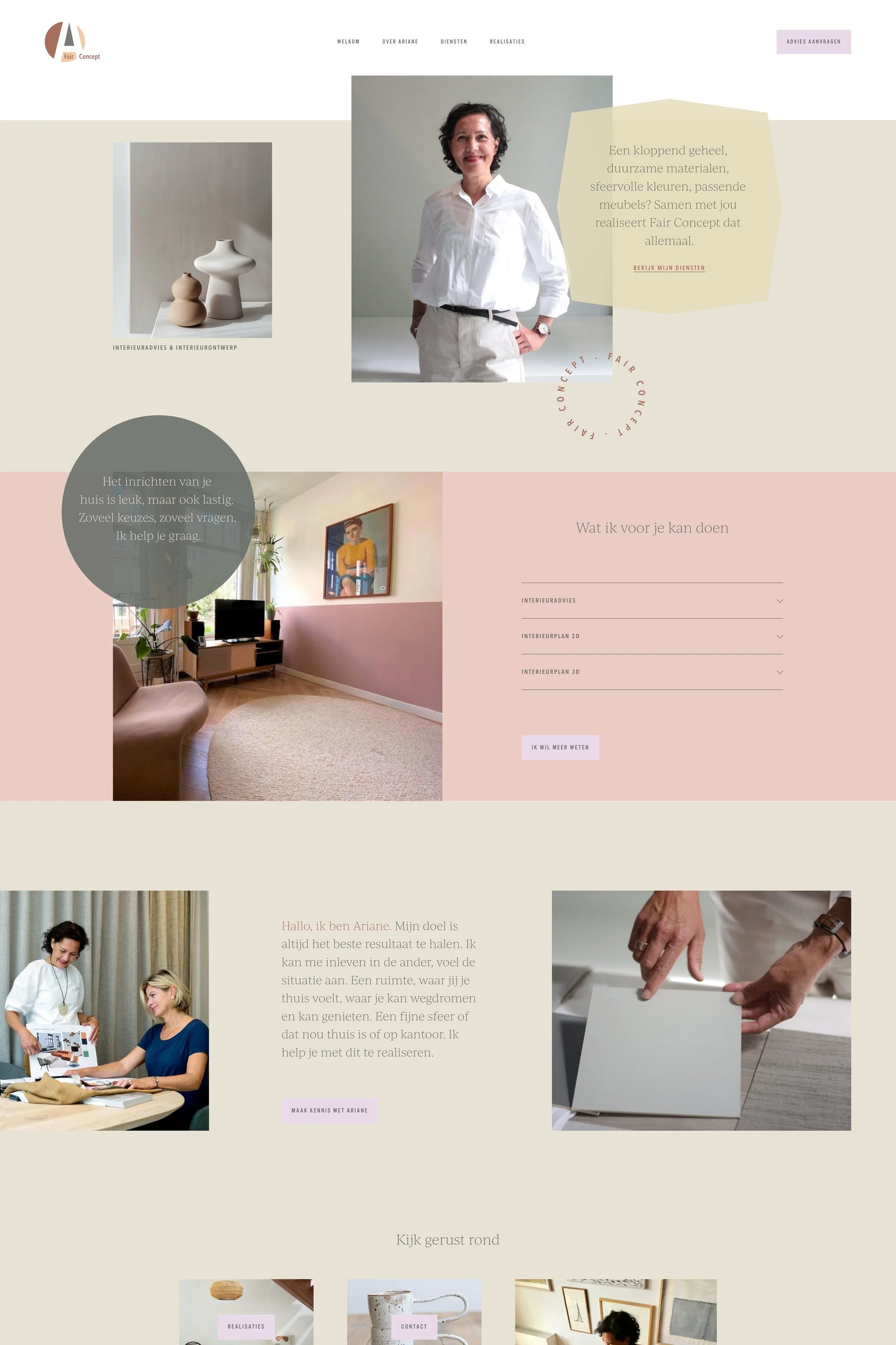 Squarespace website design Amsterdam