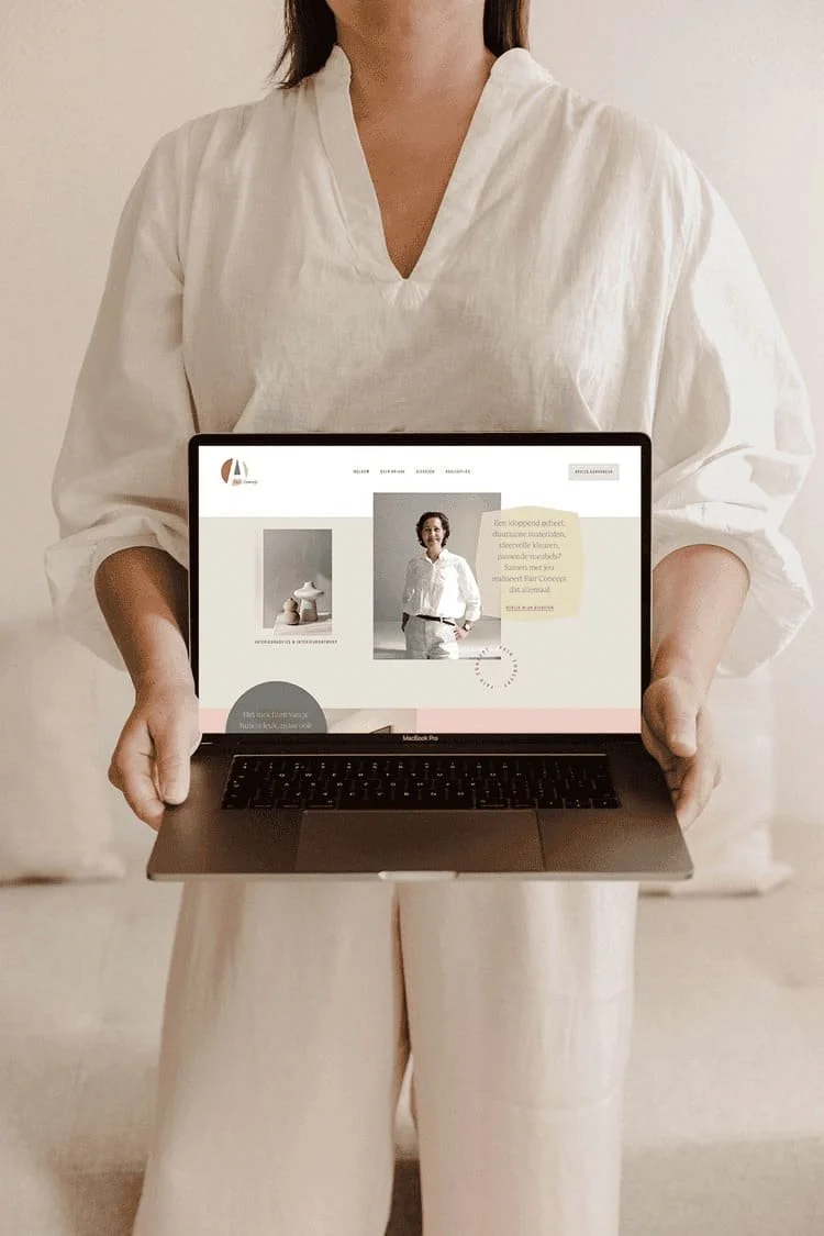 Voorbeeld van een goede hero zoals in de blog '24 webdesign lessen na honderden Squarespace websites' staat