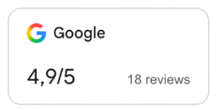 Google review score van 4,9 uit 5 van Made by Anouk Squarespace specialist