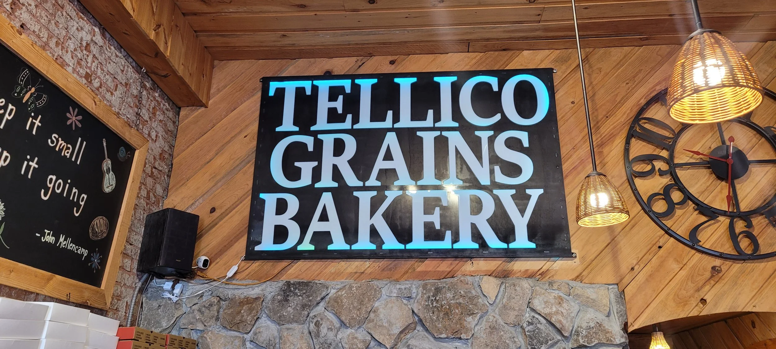 Custom steel business sign for Tellico Brewing Company fabricated in Tellico Plains Tennessee by Turn 2 Customz