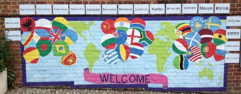 mural located at Magdalen Gates Primary School