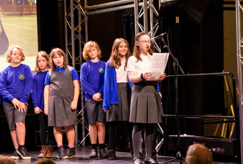 Avenue Junior School children poetry recital
