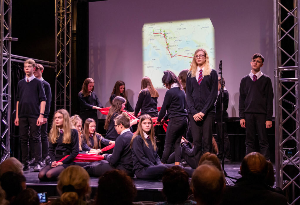 Hellesdon High School students performance art 1