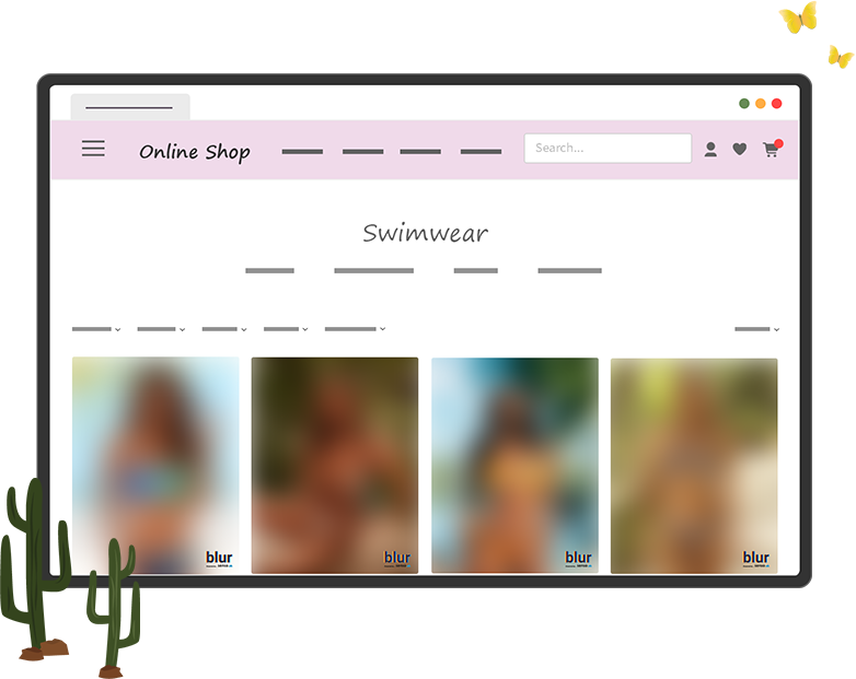 Blur online images with Senso
