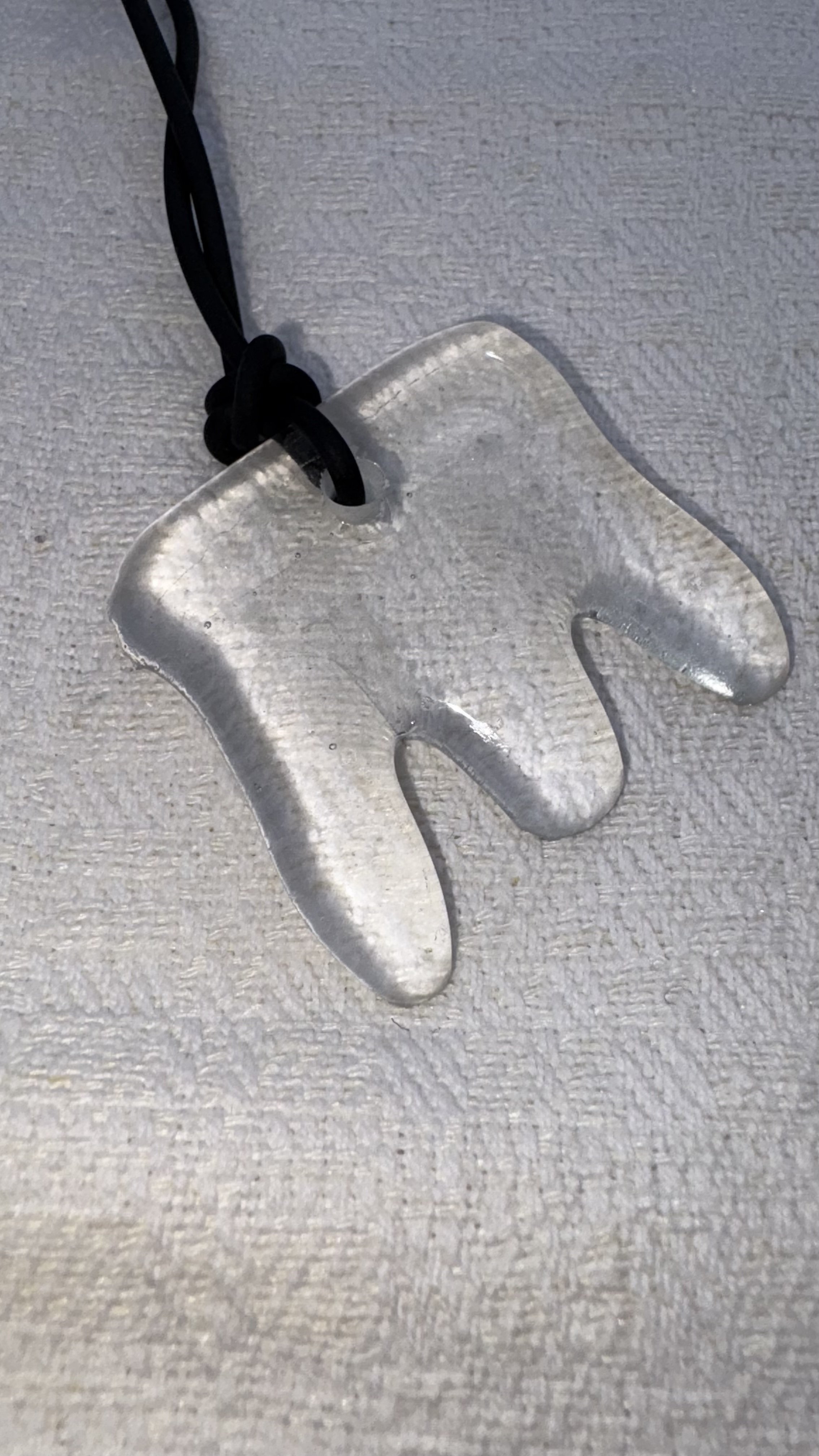 Clear Tooth Pendant