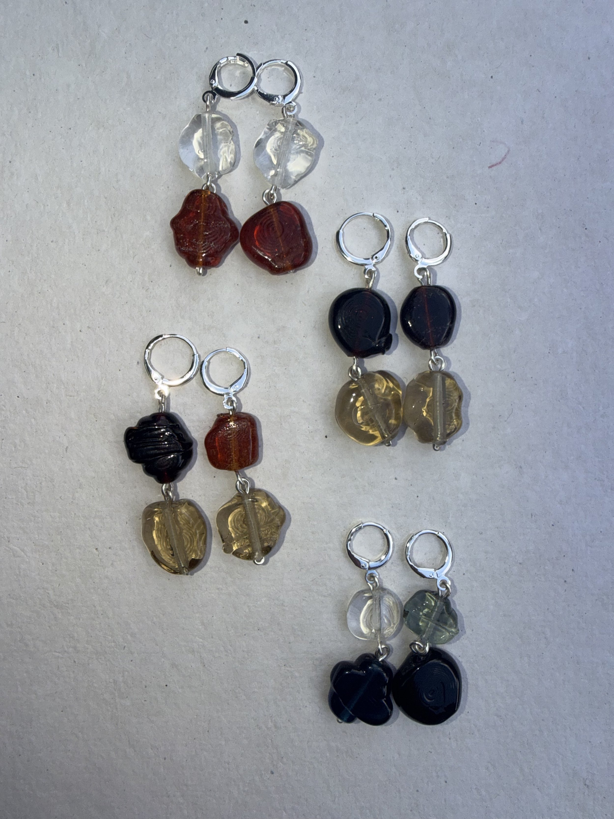 Terre-Mere 2 Bead Earrings - Colour