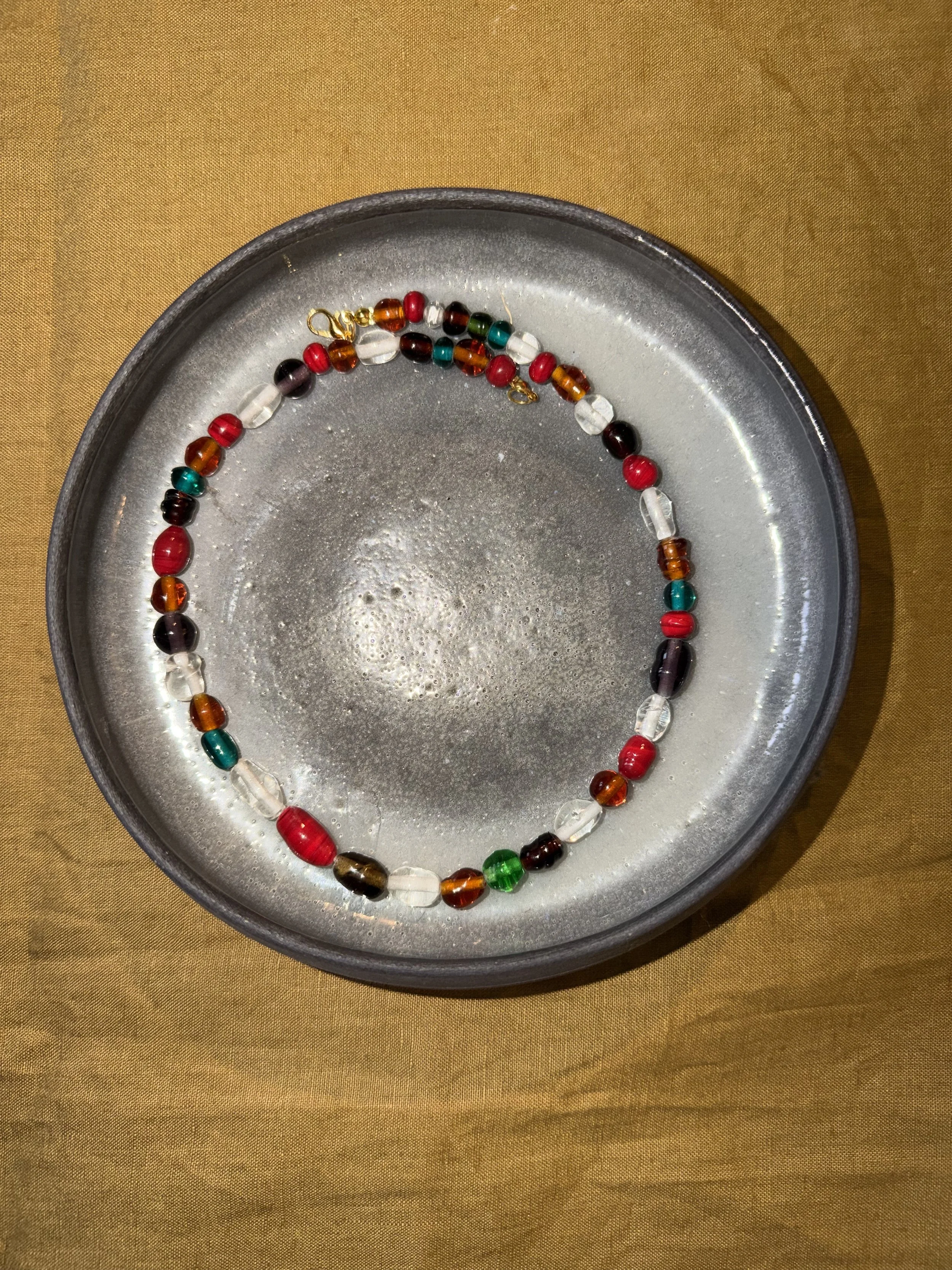 Red Berries Bead Necklace