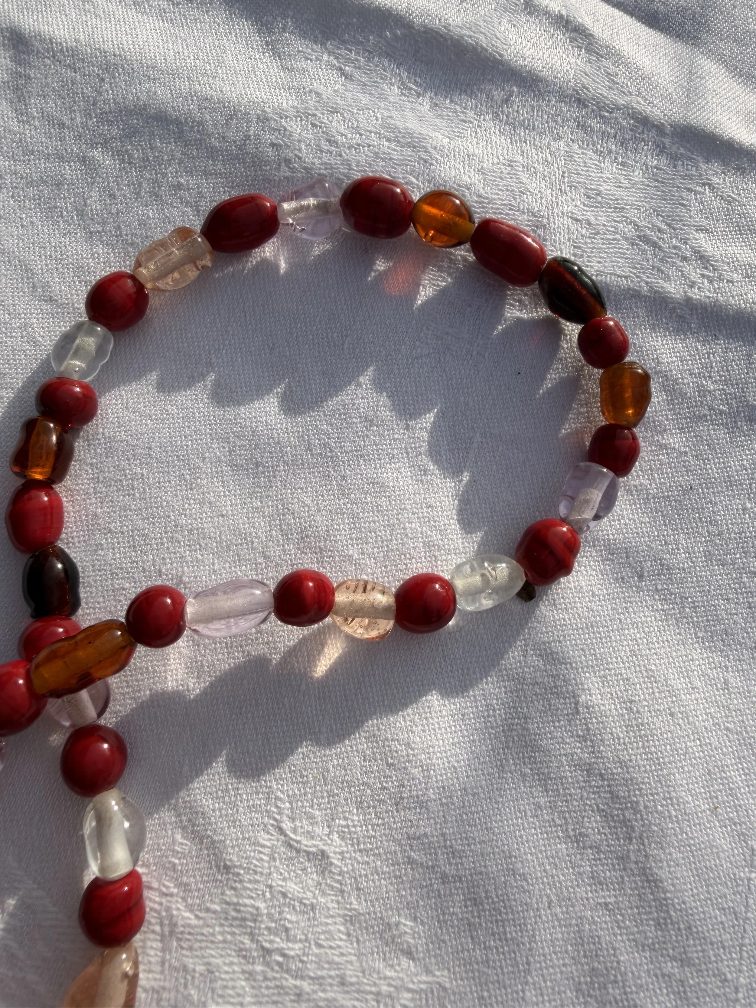 Summer Berries Beaded Necklace