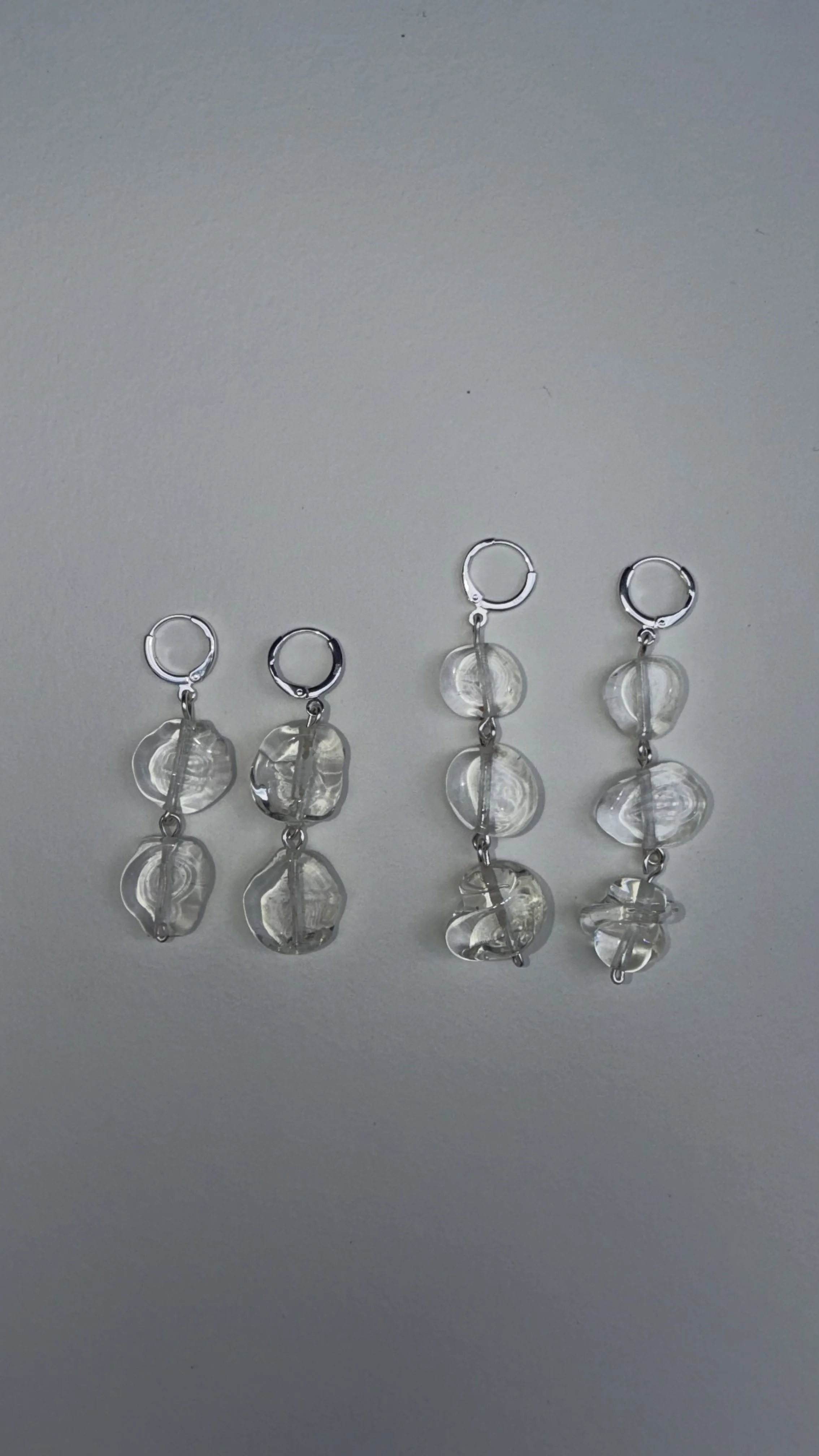 Terre-Mère Earrings  - Clear - Made to Order