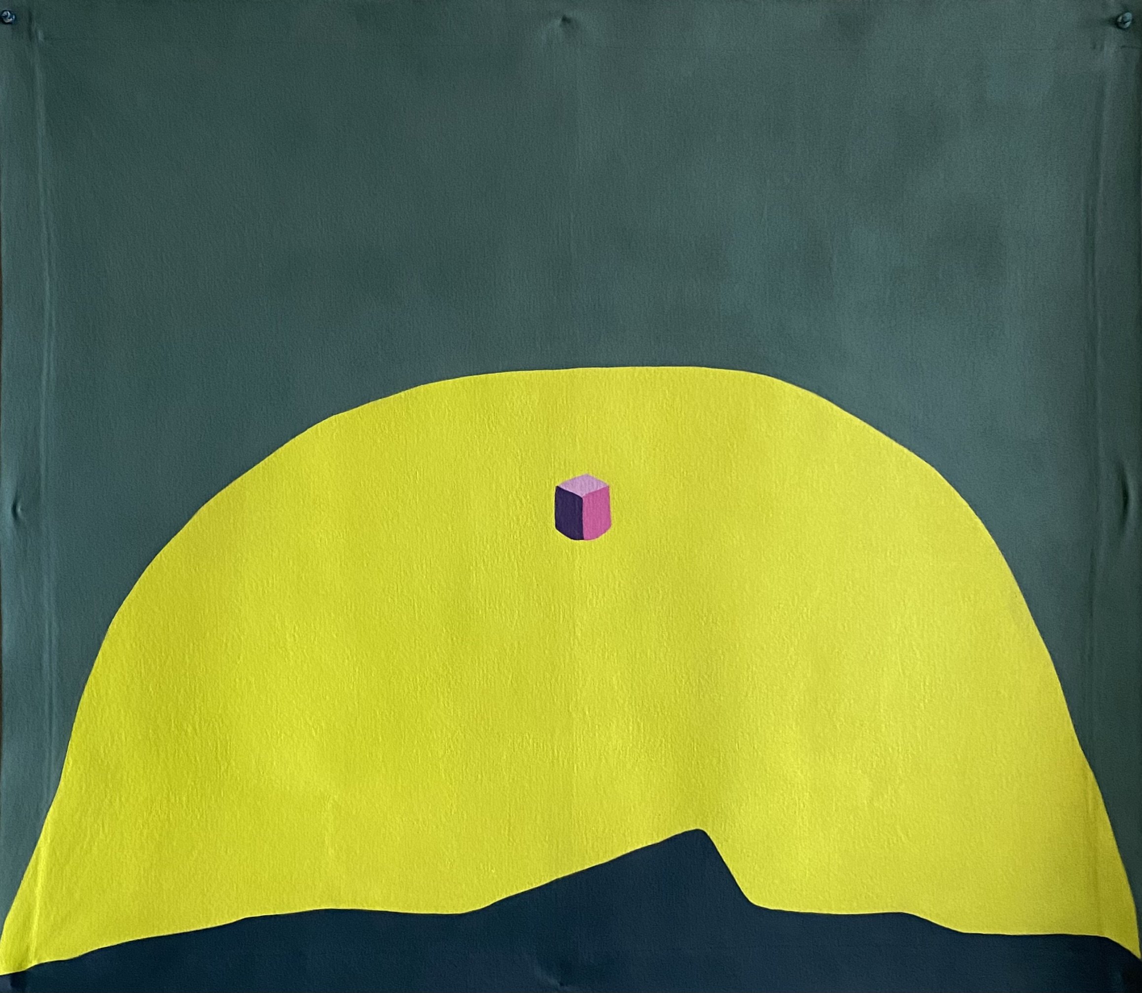 It's All Over Now, Baby Blue - Acrylic on unstretched canvas, approx. 90 x 80cm (2025)