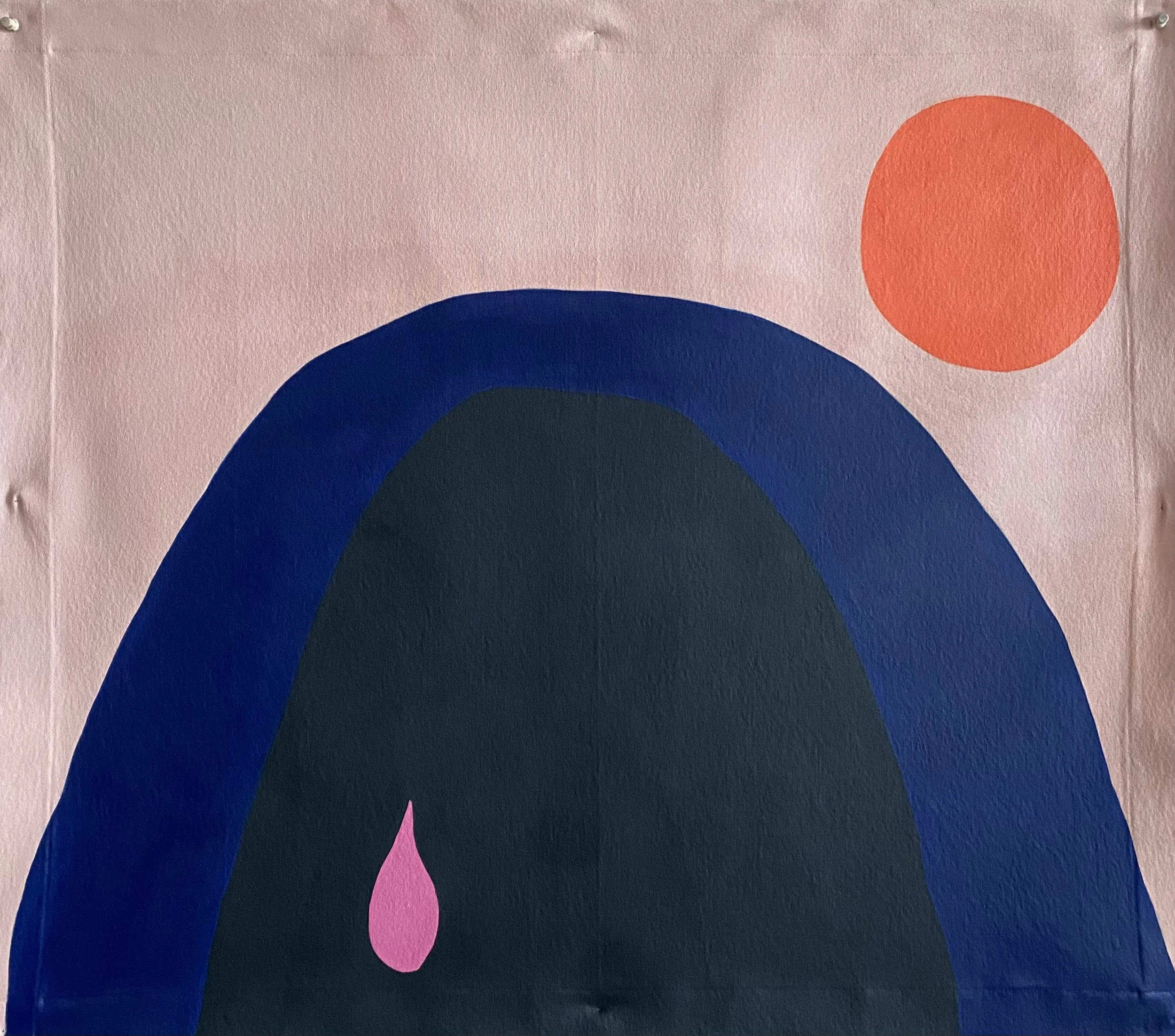 The Grass Is Singing - Acrylic on unstretched canvas, approx. 90 x 80cm (2025)