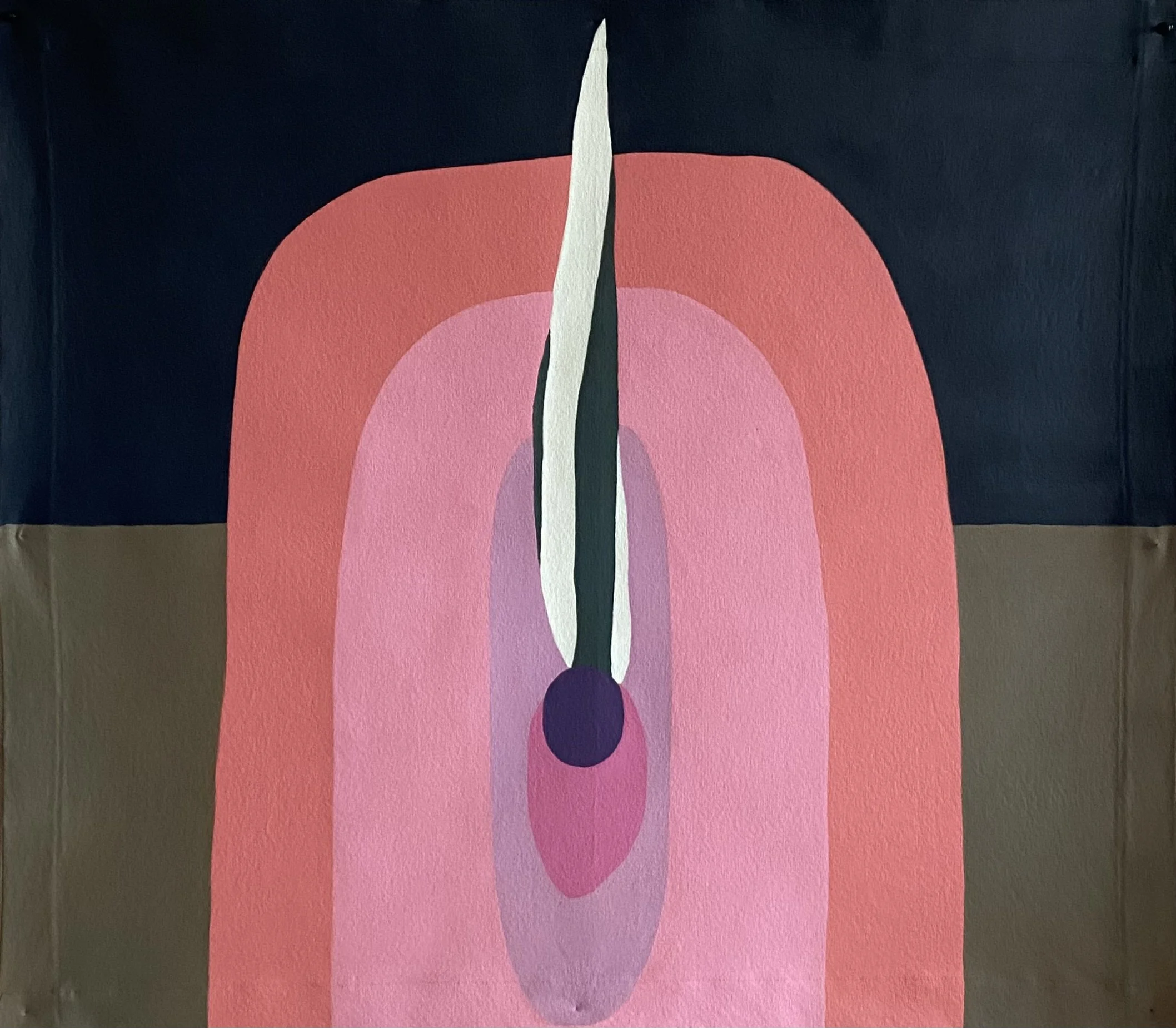 Hopefield - Acrylic on unstretched canvas, approx. 90 x 80cm