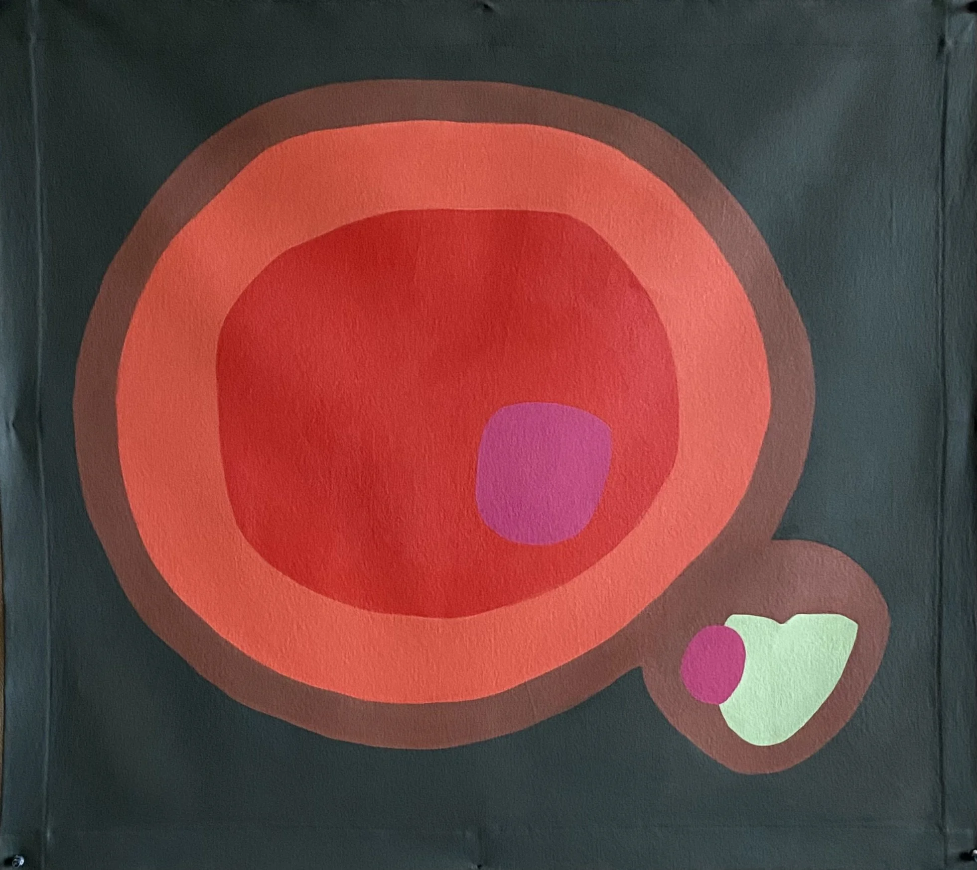 Contagion - Acrylic on unstretched canvas, approx. 90 x 80cm (2025)