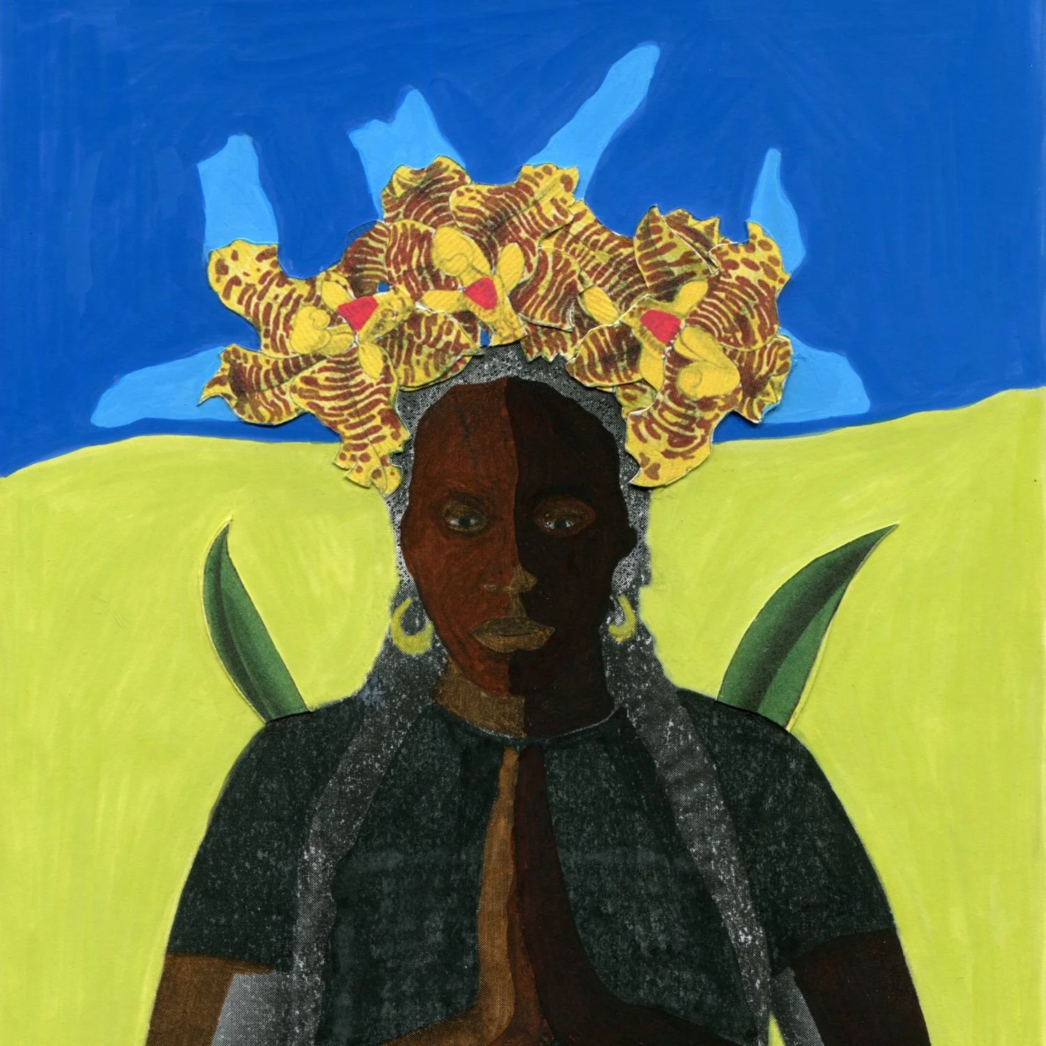 Title: In Limbo (2025) Dimensions: 5.75 x 9.75 in. Medium: Mixed media on paper.