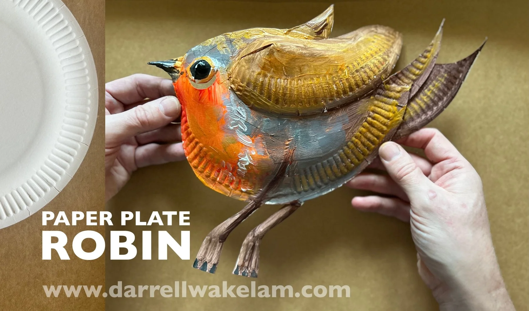 Paper Plate Robin