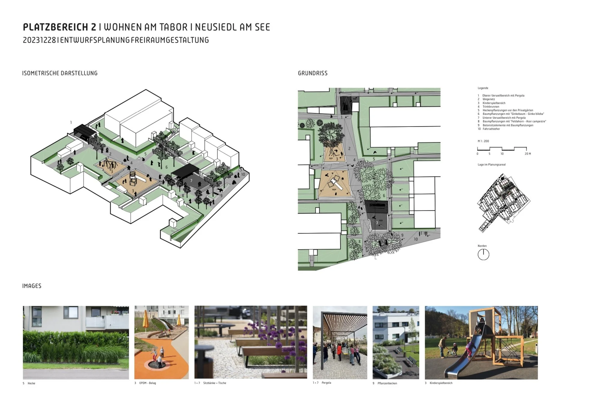  Wohnen am Tabor | Neusiedl am See | Entwurfsplanung | Platzbereich 2 