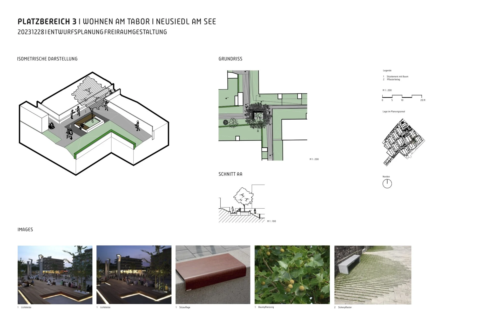  Wohnen am Tabor | Neusiedl am See | Entwurfsplanung | Platzbereich 3 