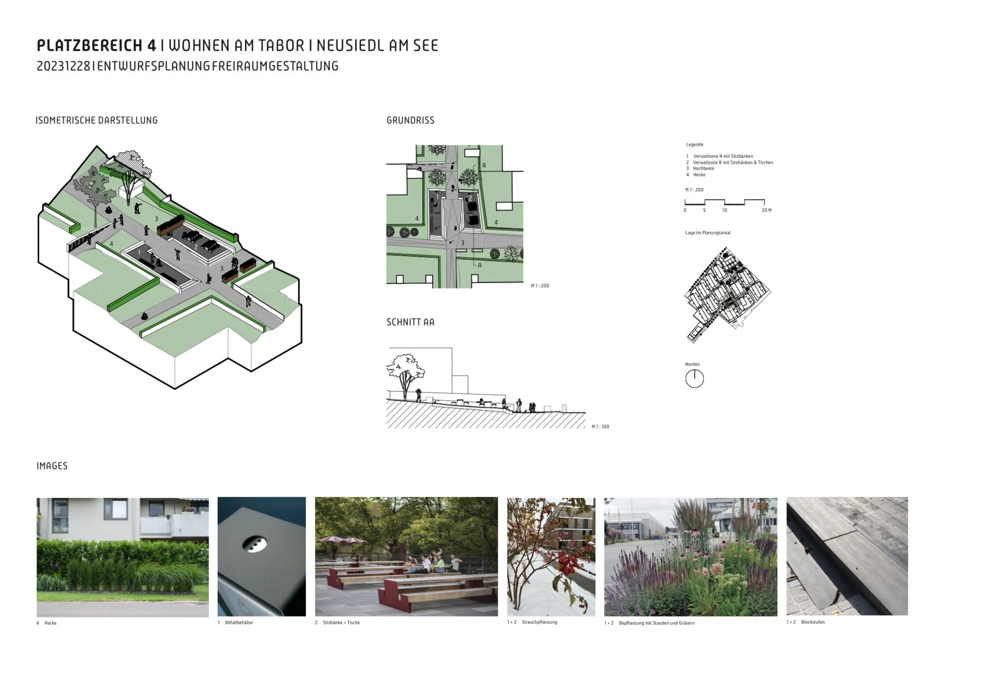  Wohnen am Tabor | Neusiedl am See | Entwurfsplanung | Platzbereich 4 