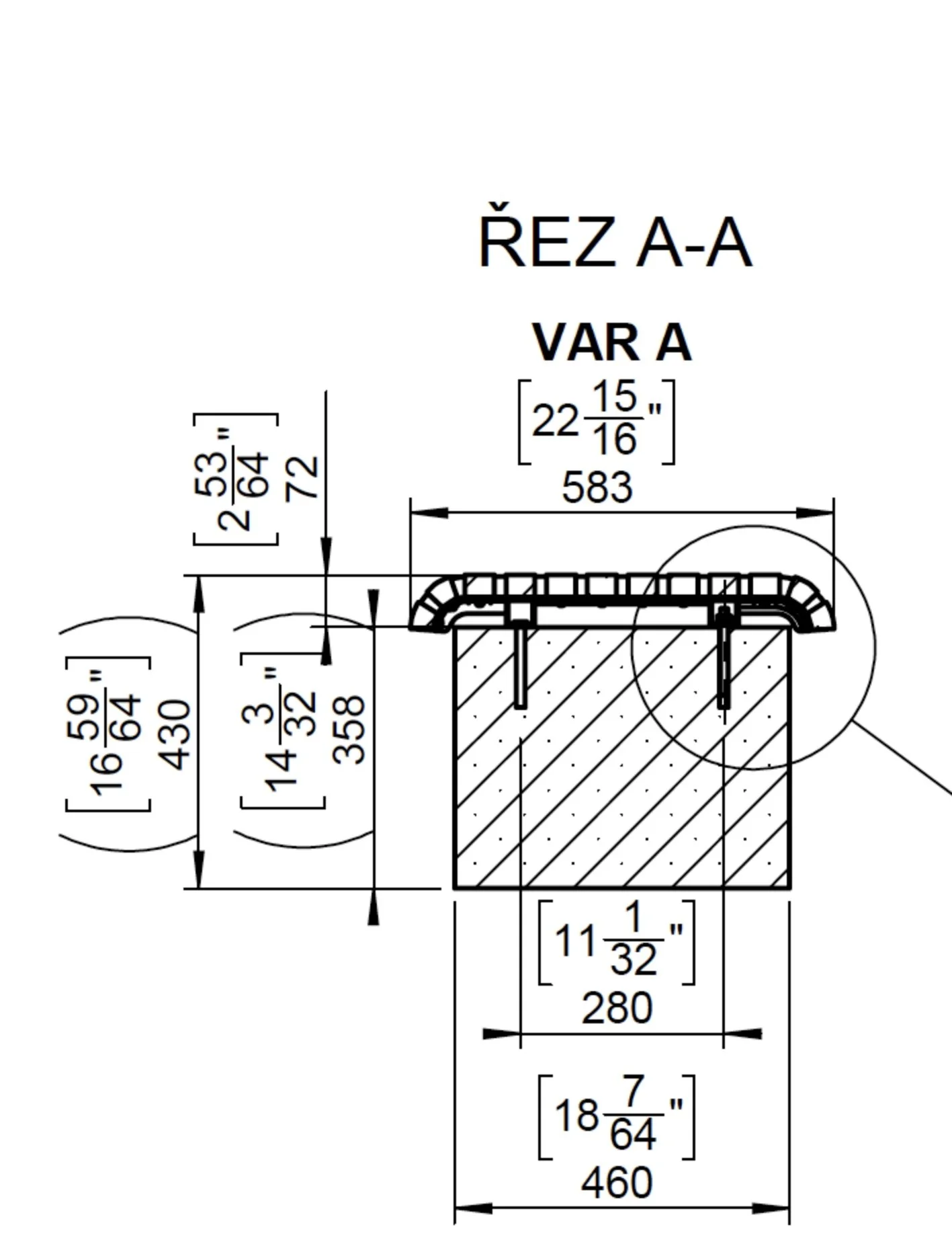  Wohnen am Tabor | Neusiedl am See | Ausführungsplanung | Leitdetail “Sitzauflage ohne Lehne” 