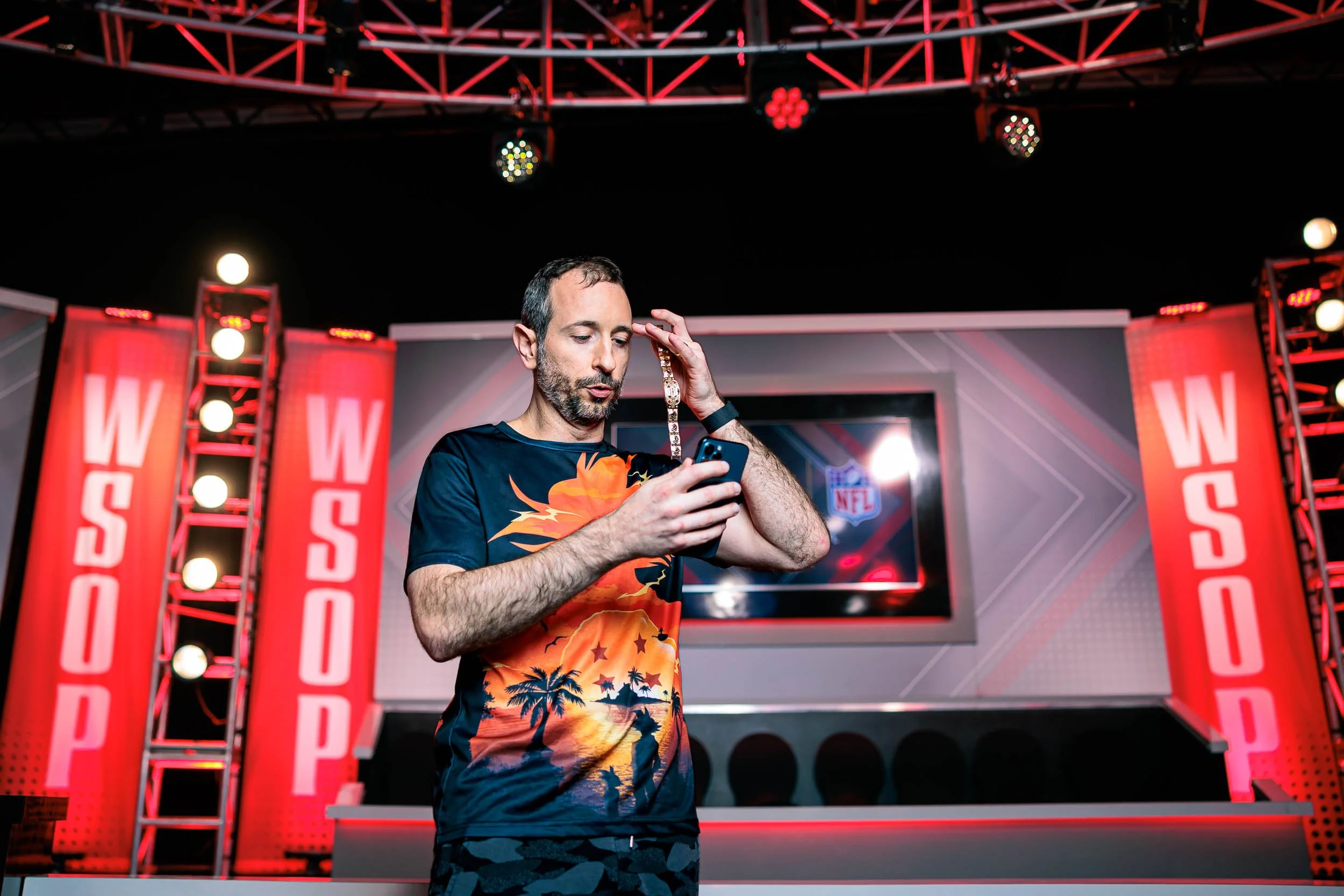 Brian Rast video calls his partner to show off his WSOP $50,000 Poker Players Championship Win