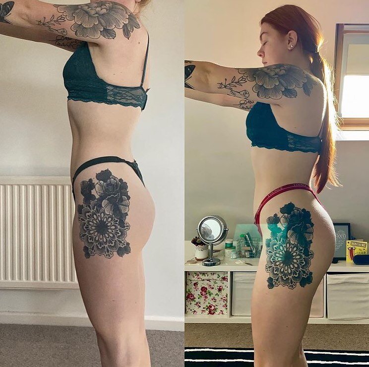 Repost from client @mildssssfit 

CONSISTENCY IS KEY 🔑 

Over the last 12 weeks I have followed the DWTT guide, which was a glute focused plan! The left hand side of these photos shows my physique from day 1 of the plan and the ones on the right are