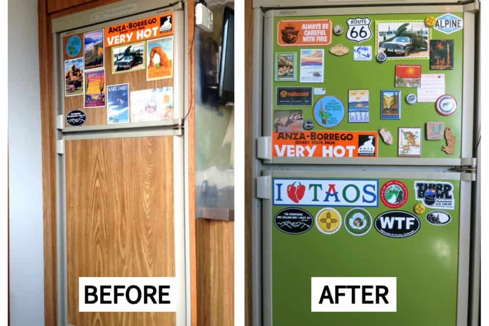 Can’t Stick Magnets on Your RV Fridge? Here’s How to Make the Door Magnetic