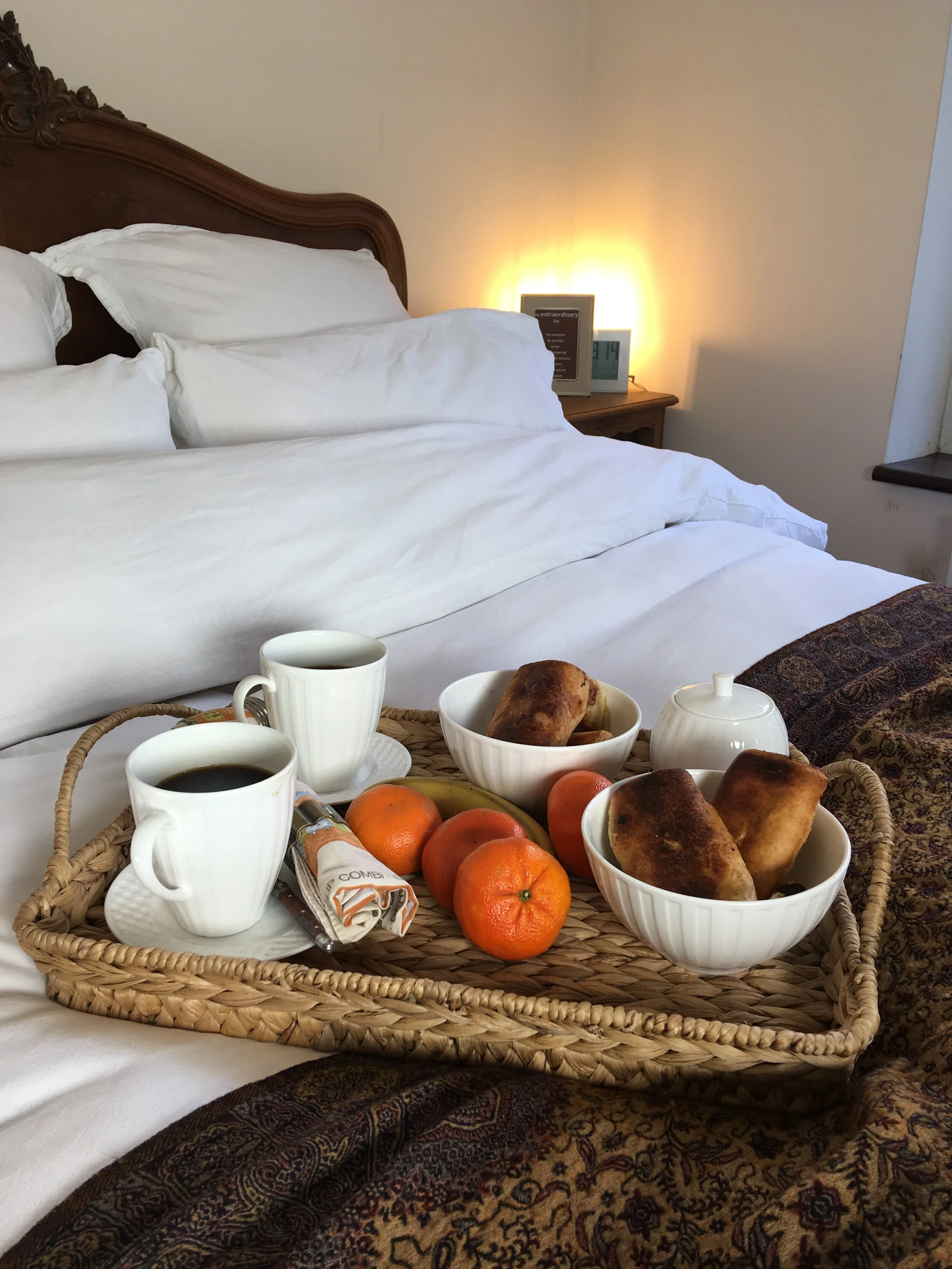 Lazy Sunday breakfast in bed