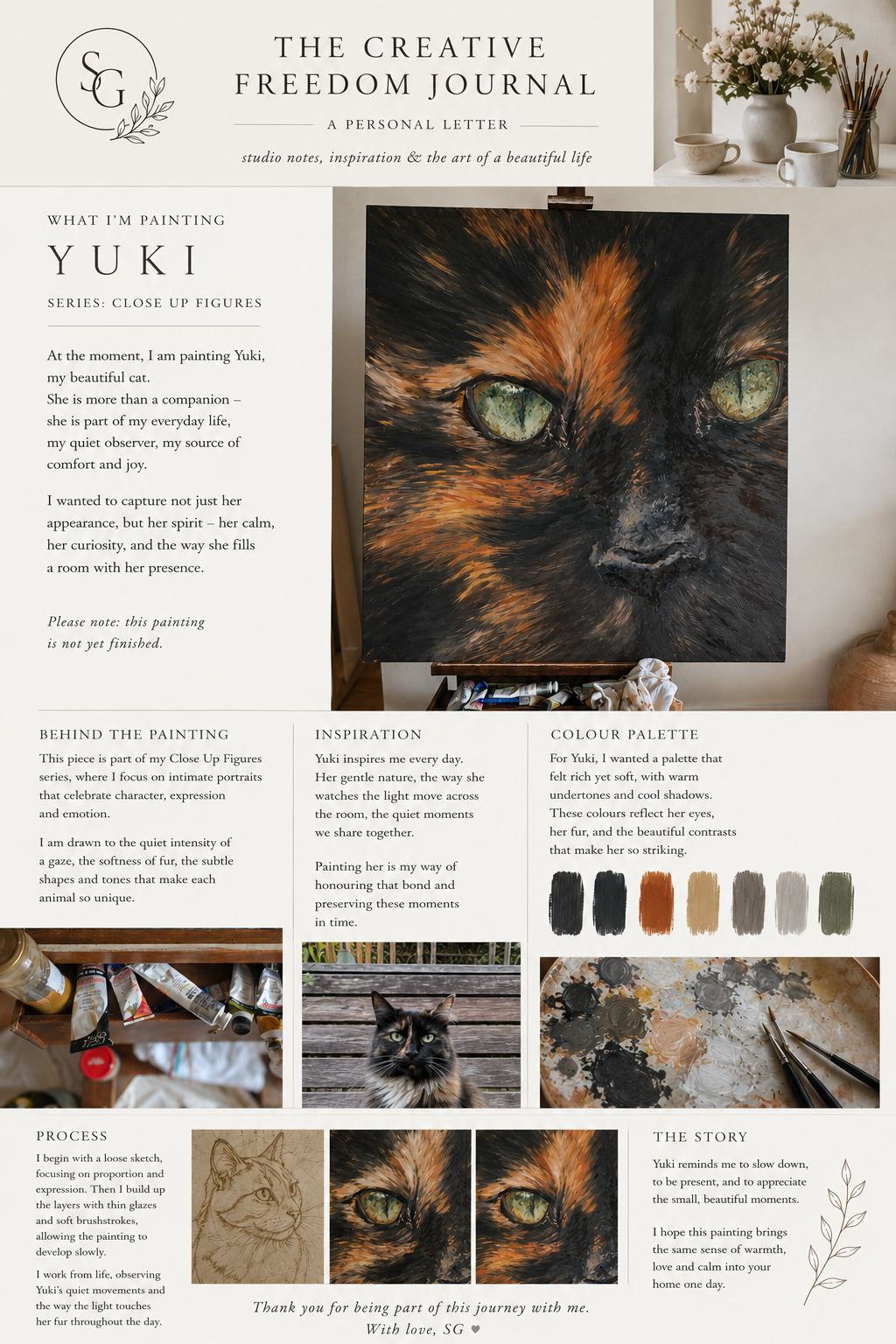 July 2026 Newsletter - Yuki’s painting