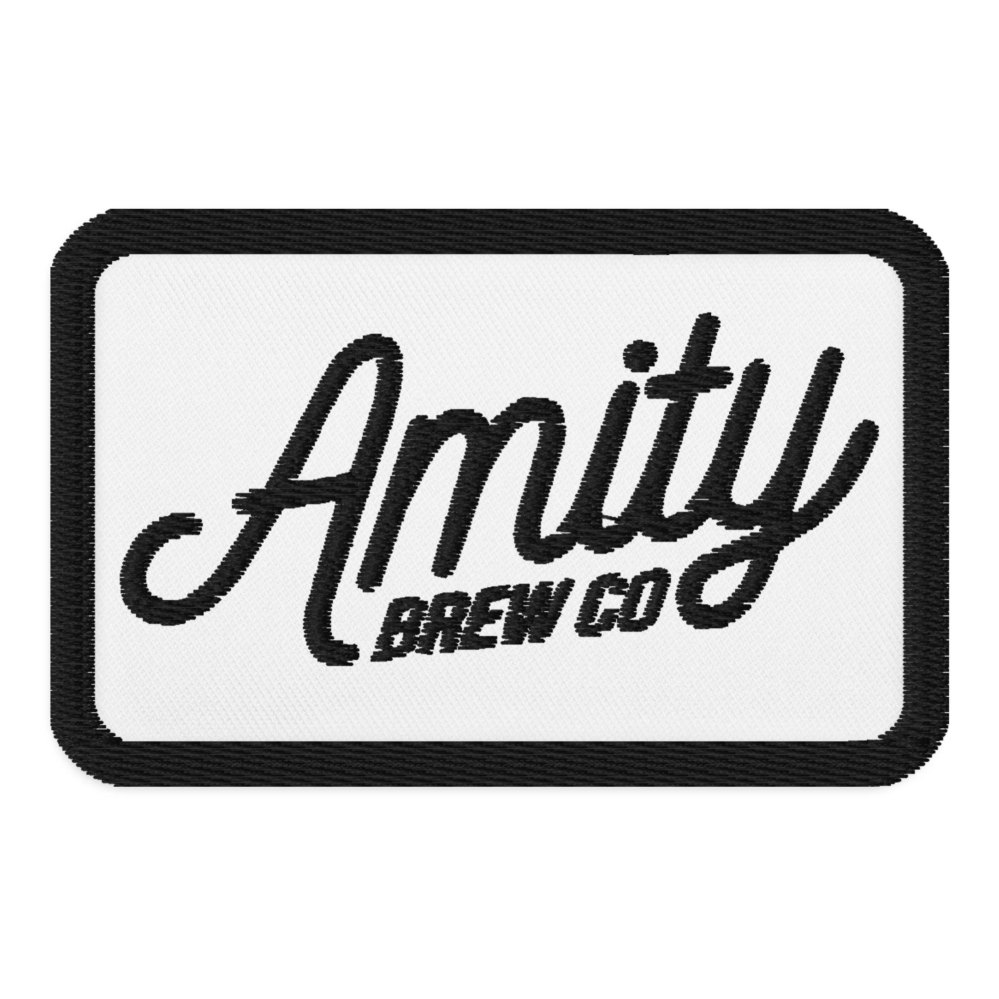 Amity Brew Co Embroidered Patch Rectangle 3 5 2 25 Amity Brew Co amity-brew-co-embroidered-patch-rectangle-3-5-2-25-amity-brew-co