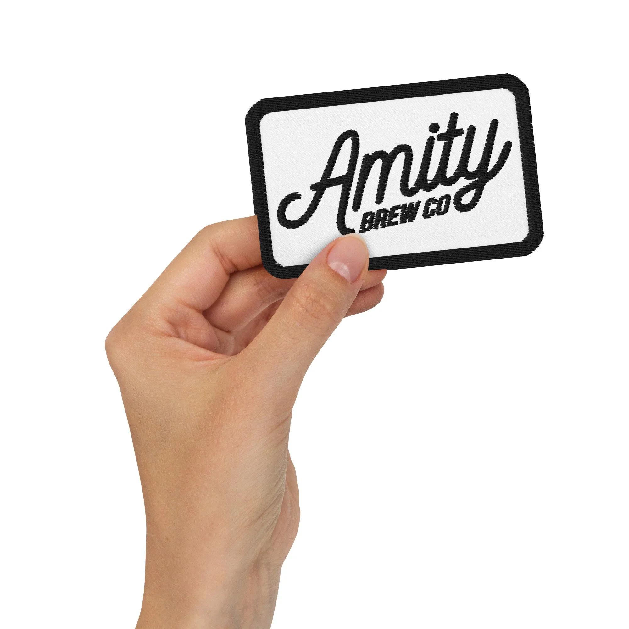 Amity Brew Co Embroidered Patch Rectangle 3 5 2 25 Amity Brew Co amity-brew-co-embroidered-patch-rectangle-3-5-2-25-amity-brew-co