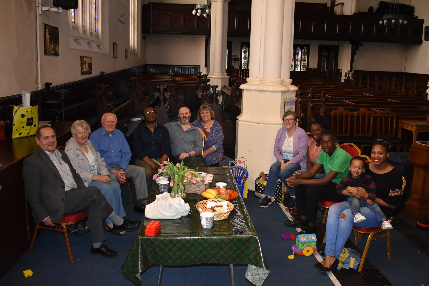 FROM THE LEFT: &nbsp;ROBIN, PAT, DAVID, FELIX, ALAN, RUTH, OLIVIA, MARTHA, SALIFY, NATASHA AND JAYDEN!