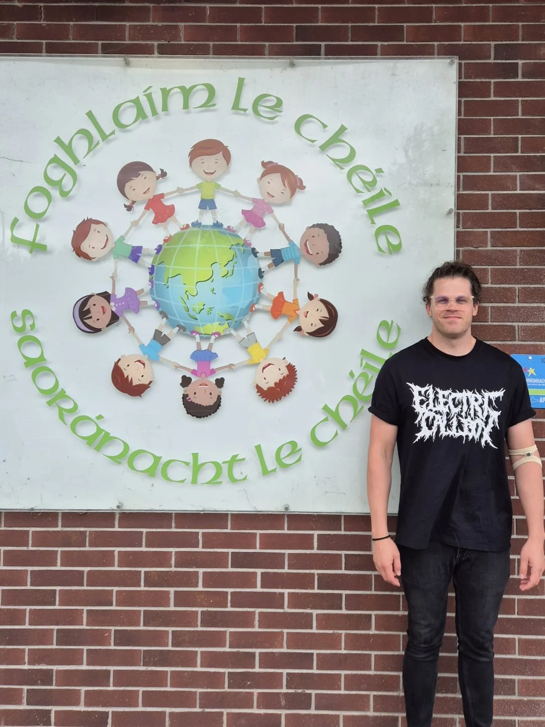 Dublin, Cody outside Hansfield Educate Together School in Ongar .jpg