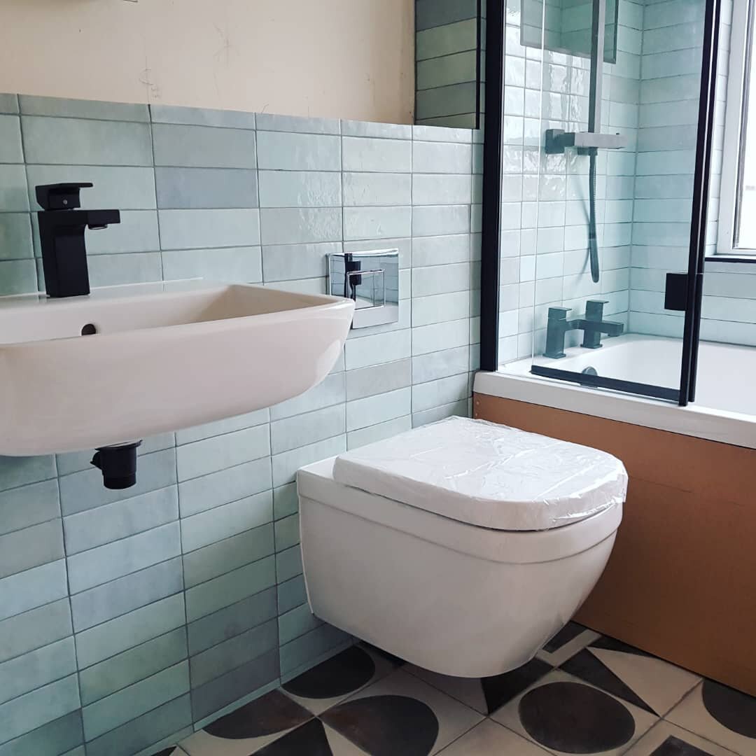 We installed a new bathroom in a clients front spare room so they could have a home office with a view to the rear. Thanks to @ytctiles for the tile choice &amp; @stjamestiling for helping us out.