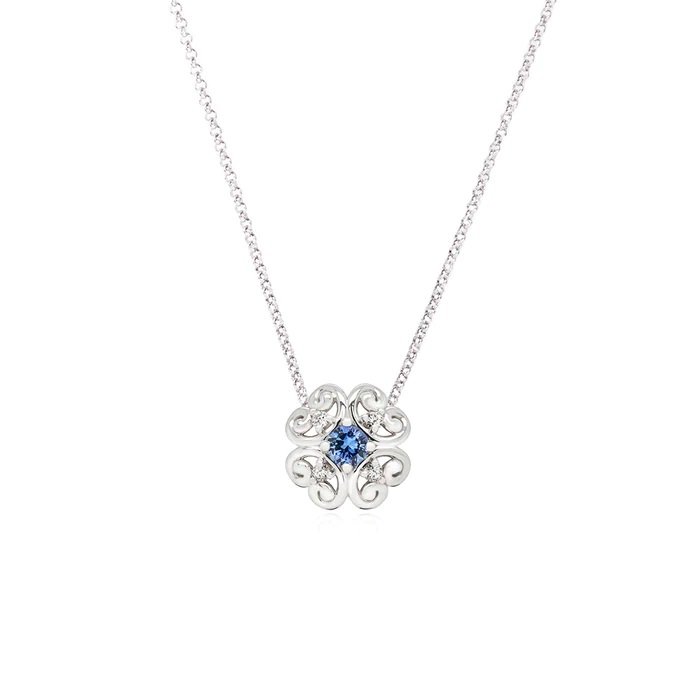 Lovedrops Lucky Sapphire Necklace:
3D printed in wax polymer for wax casting