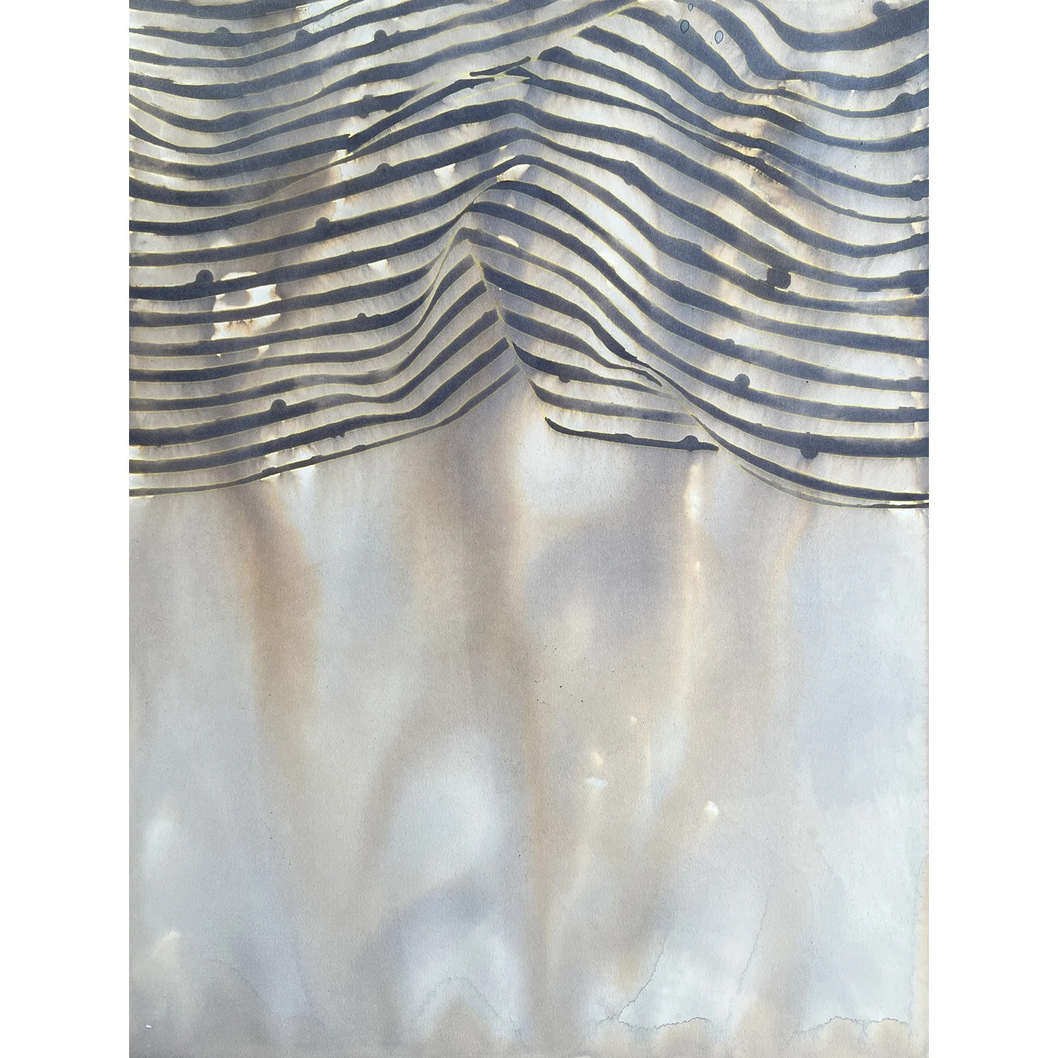 'how the land lies 1', ink on Arches Aquarelle, 46x61cm