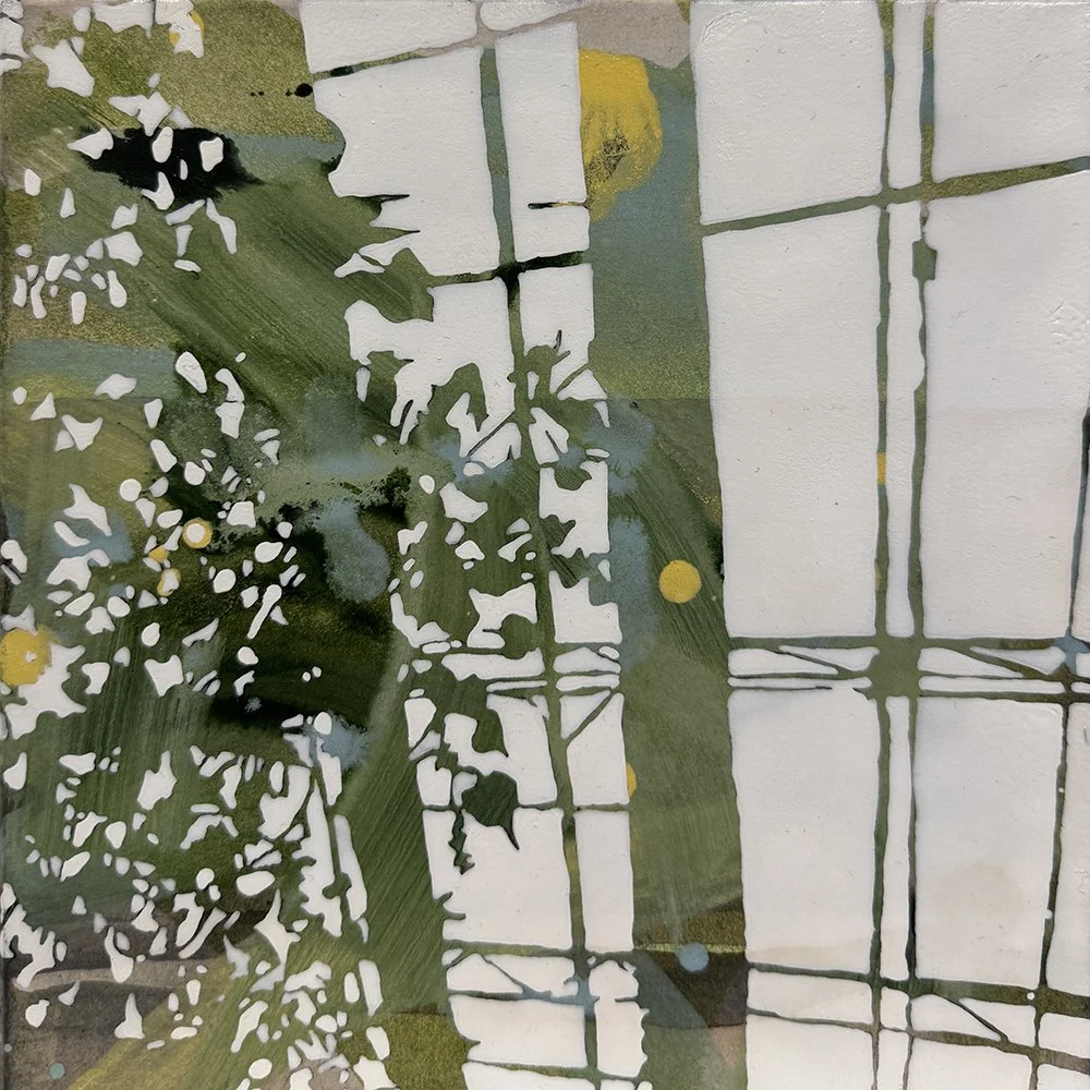 'wisley XIX', acrylic on paper, 20x20cm