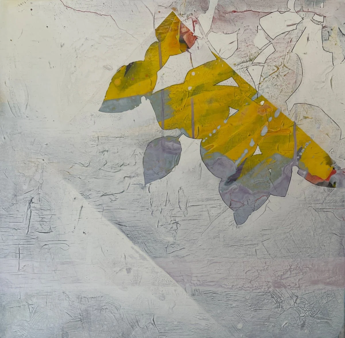 'silence is golden', 50x50cm, acrylic on wood - SALE PRICE £500