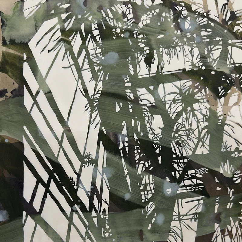 wisley VII, acrylic on paper, 30x30cm