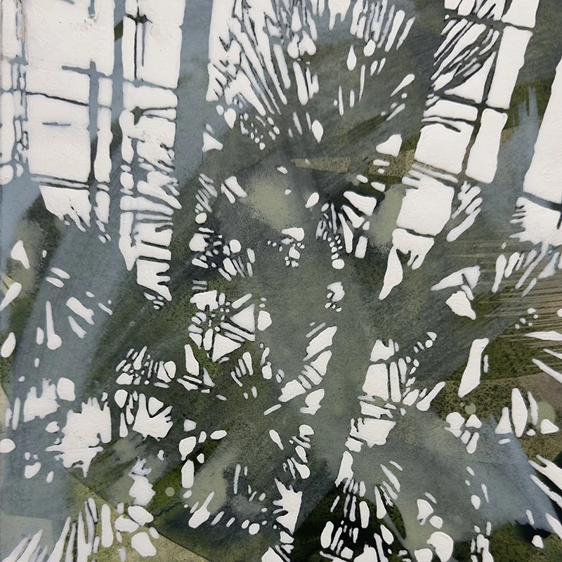 wisley XIII, acrylic on paper, 20x20cm