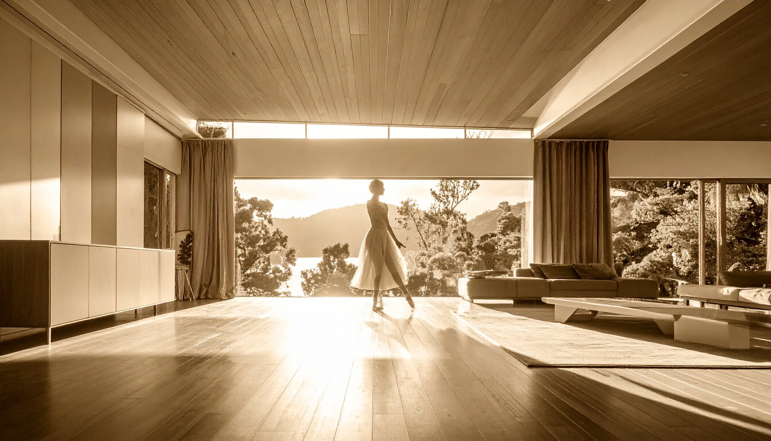Firefly_a sepia filtered mid century modern minimalist room with natural light entering it fr 108399.jpeg