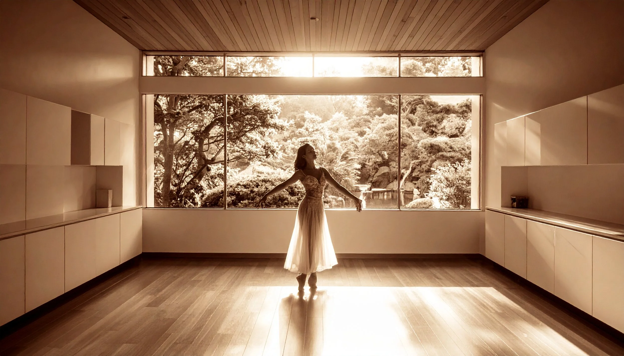 Firefly_a sepia filtered mid century modern minimalist room with natural light entering it fr 406984.jpeg