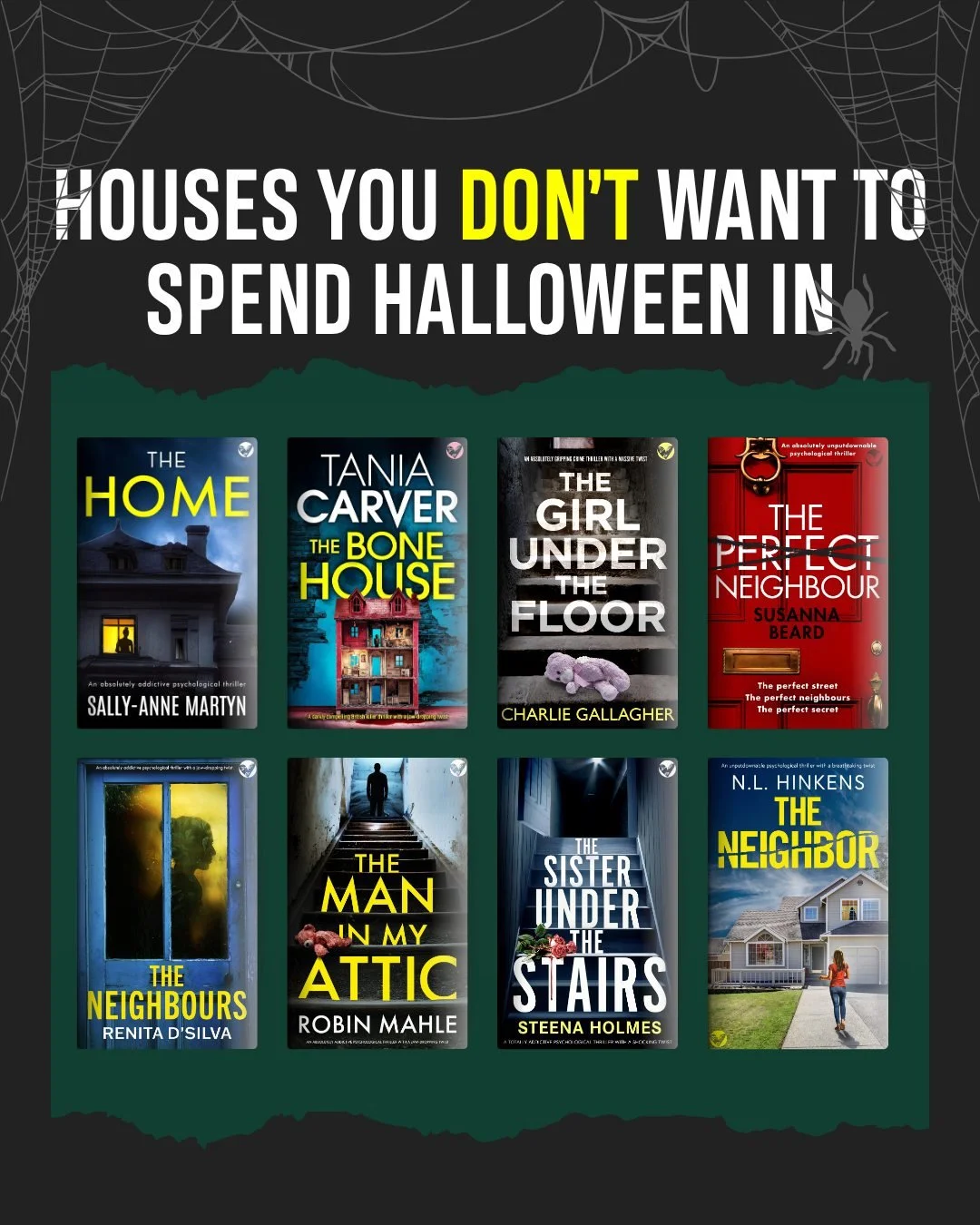 🏚️ Would you dare spend Halloween night in any of these houses? 👀

Behind every perfect door&hellip; there&rsquo;s something you really don&rsquo;t want to find.
Creepy neighbours. Hidden rooms. Secrets buried under the floorboards.

These are the 
