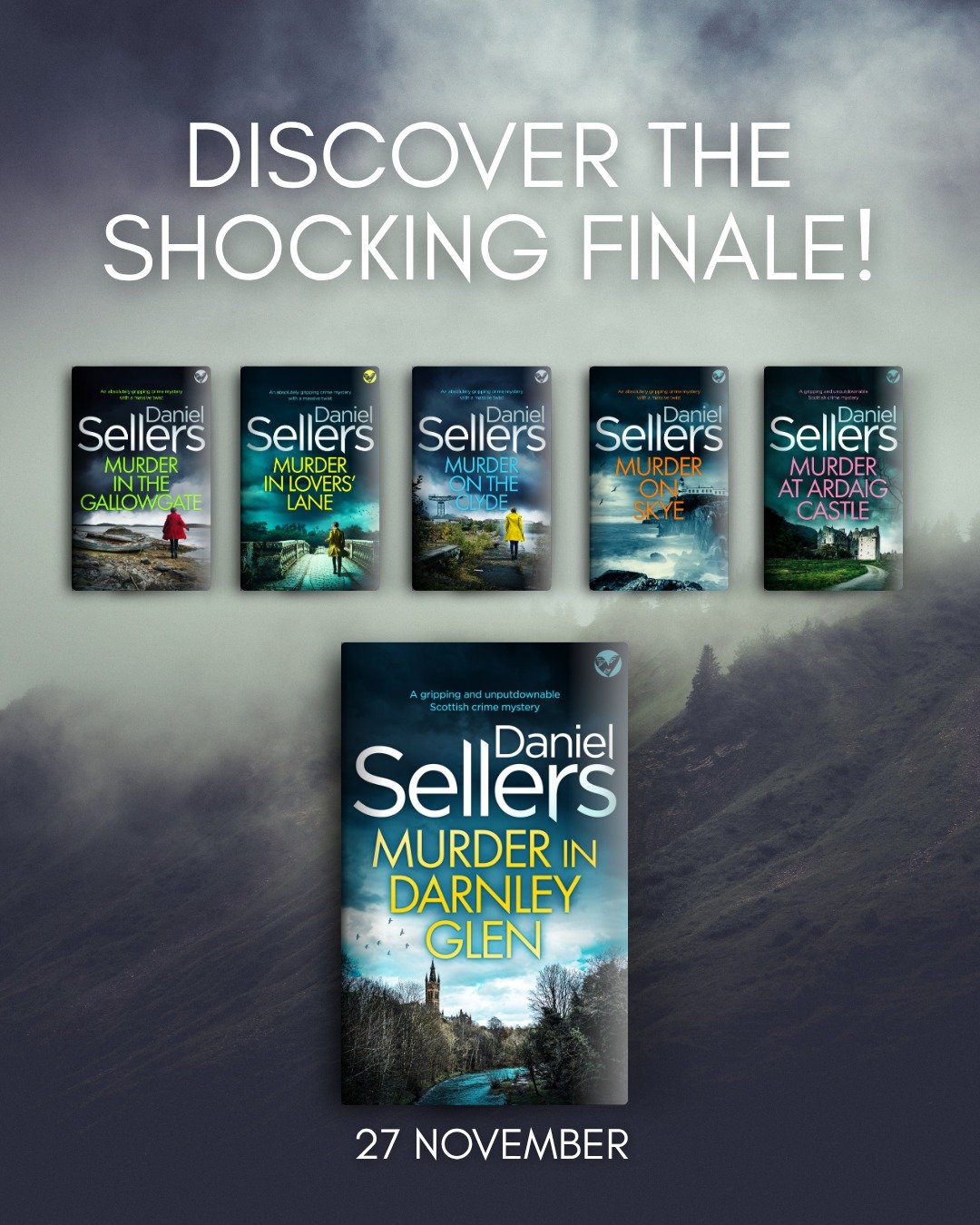 The wait is almost over, crime lovers&hellip; 🕵️&zwj;♀️🔥

Daniel Sellers is back &mdash; and Detective Lola Harris is taking her FINAL bow.

MURDER IN DARNLEY GLEN drops 27 November, and trust us&hellip; this finale is DARK, emotional, and absolute