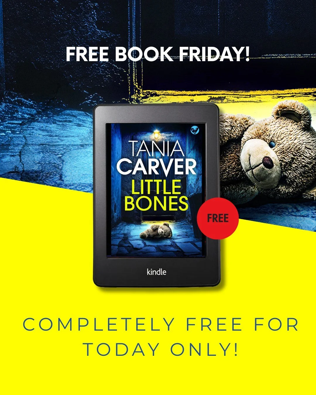 Who&rsquo;s ready for a free book? 🎉 It&rsquo;s HAPPY FREE BOOK FRIDAY!
Today, we&rsquo;re thrilled to offer you Little Bones by Tania Carver &mdash; absolutely FREE! 😍 But hurry, this offer is for today only!
📚 Grab your copy now: https://geni.us
