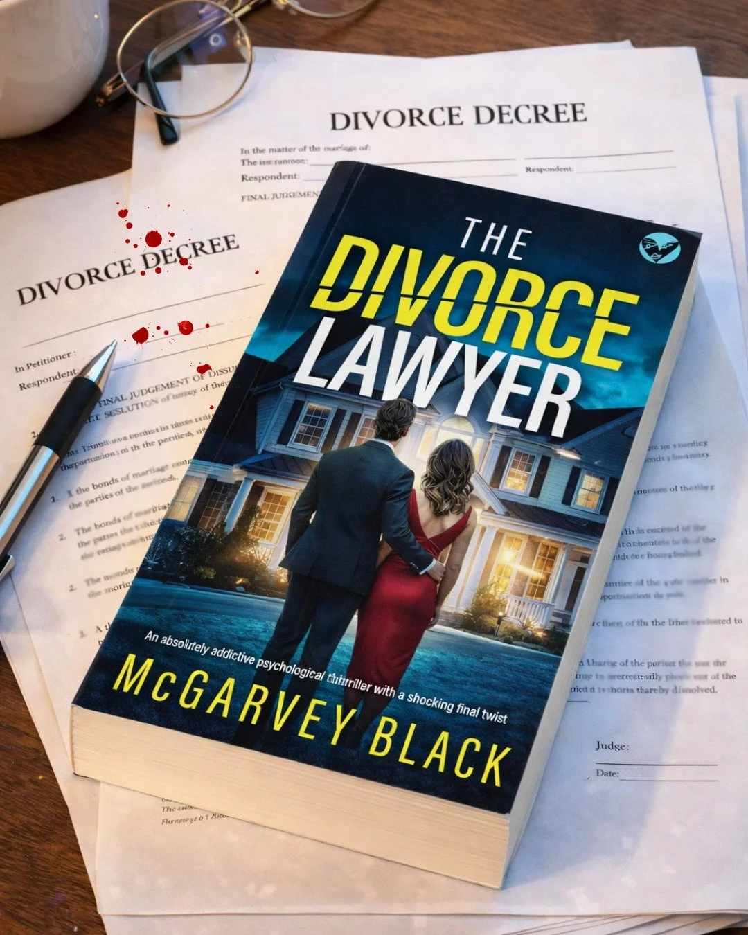 Divorce can be murder . . . and divorce lawyers can get murdered.

👉 https://geni.us/the-divorce-lawyer-fb

⚖️ THE DIVORCE LAWYER by McGarvey Black out now for just 0.99!

He was powerful.
He was feared.
He had enemies everywhere.

Now he&rsquo;s de