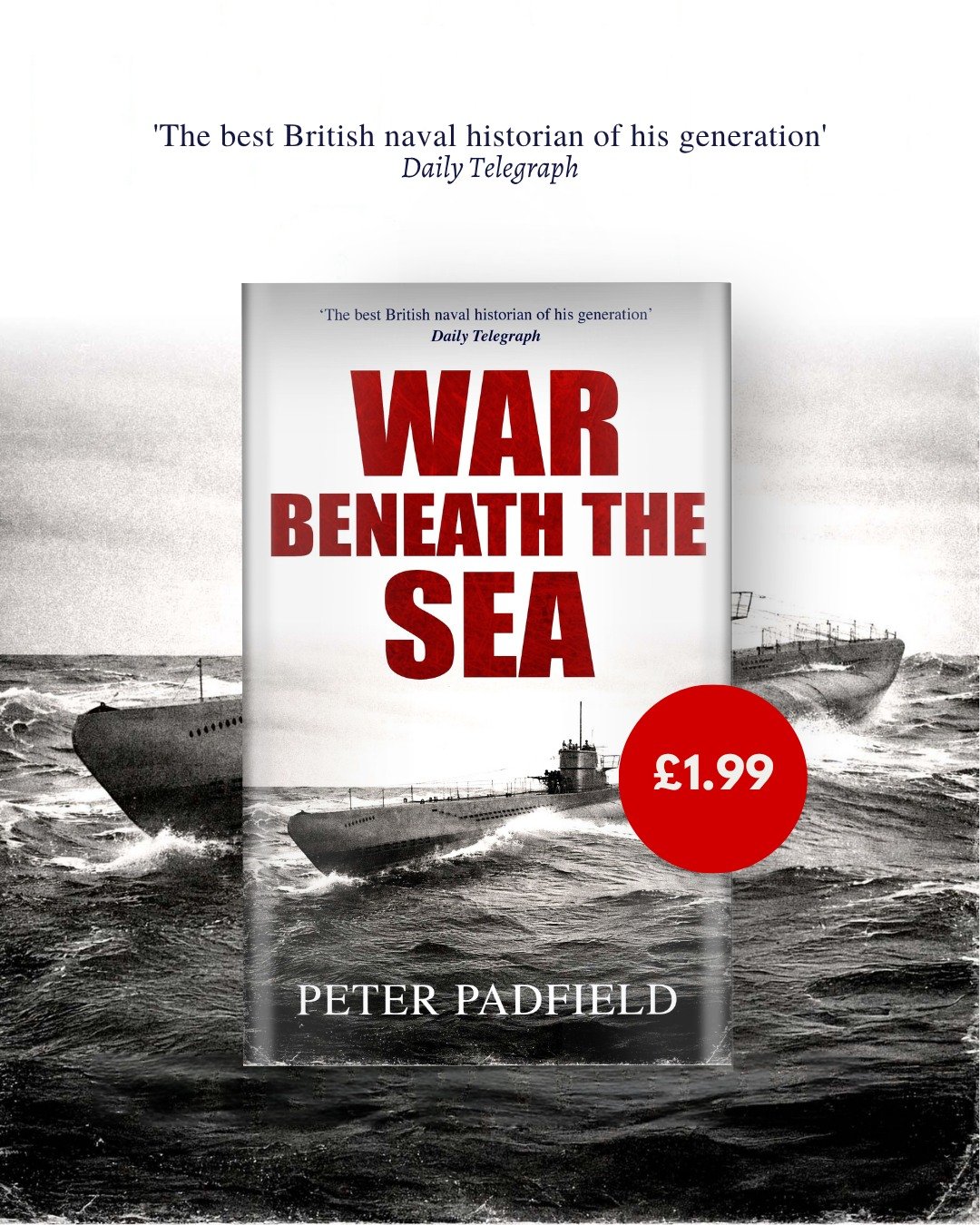 The war wasn&rsquo;t just fought on land&hellip; 👀

📘 WAR BENEATH THE SEA by Peter Padfield

Just $1.99 👉 https://geni.us/war-beneath-the-sea-fb
